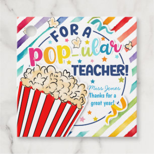 you make me pop thanks popcorn volunteer favor tags