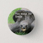 You Make Me Smile - Turtle Button at Zazzle