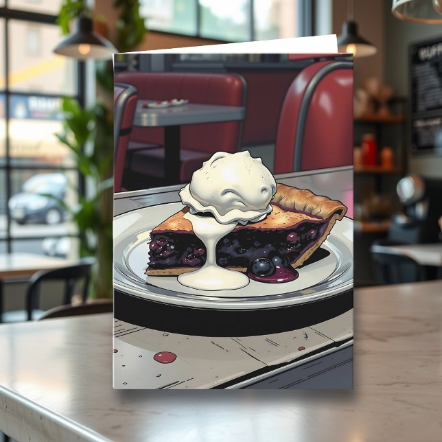 You Make Me so Happy | Blueberry Pie Pun Card (Creator Uploaded)