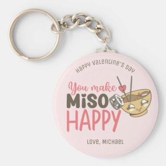 You Make Miso Happy Funny Pun Cute Valentine's Day
