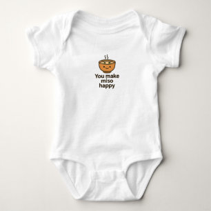 You Make Miso So Happy — Cute Food Pun Baby Bodysuit