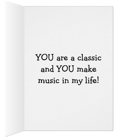 YOU MAKE MUSIC IN "MY LIFE" / YOU ARE A CLASSIC (Inside (Right))