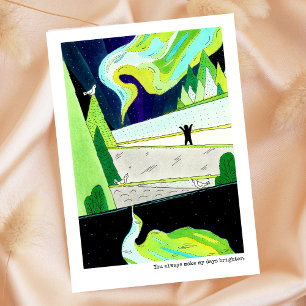 You Make My Days Brighter Valentine's Day Holiday Card