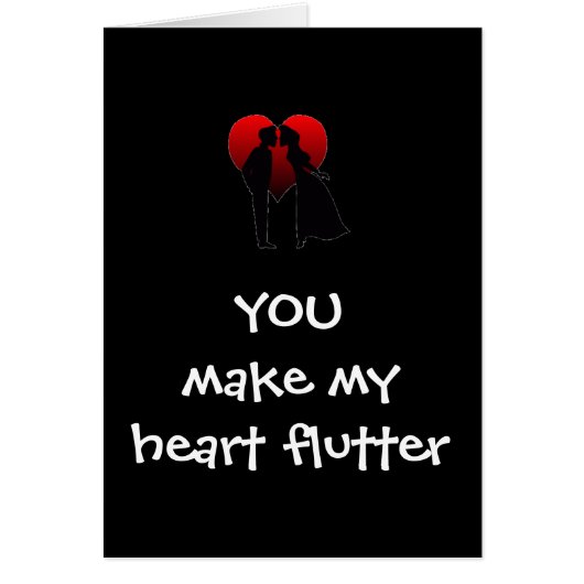 "YOU MAKE MY HEART FLUTTER" CARDS (Front)