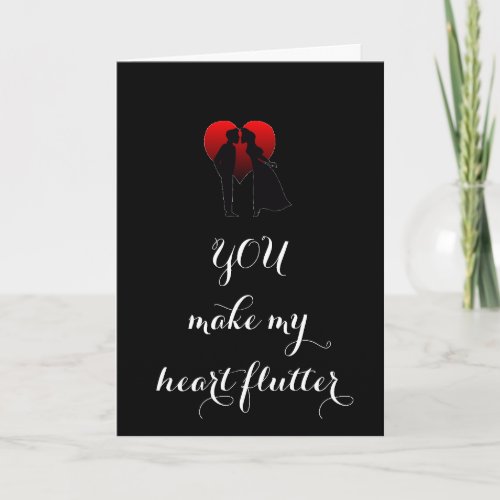 YOU MAKE MY HEART FLUTTER HOLIDAY CARD