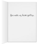 You Make My Heart Gallop- Rainbow Romping Horse Cards (Inside (Right))