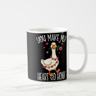 You Make My Heart Go Honk Valentine Goose Coffee Mug