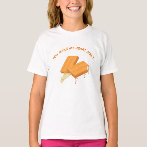 You Make My Heart Melt Orange Creamsicle Bars T_Shirt