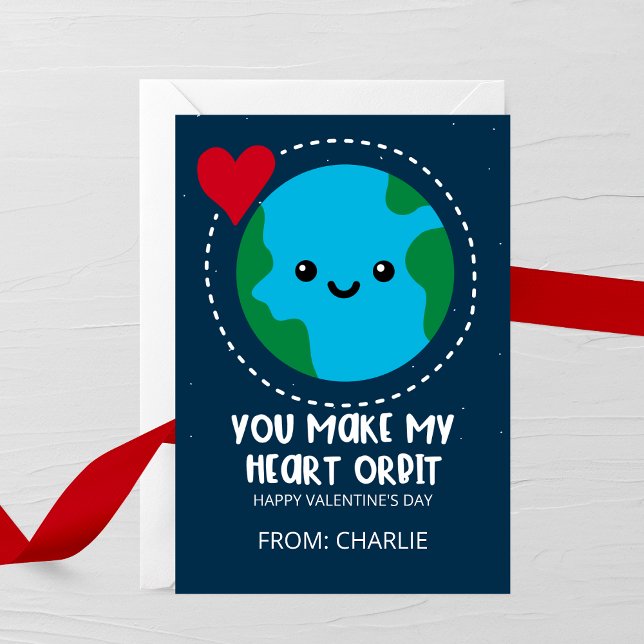 You Make My Heart Orbit Valentine's Day Card (Creator Uploaded)