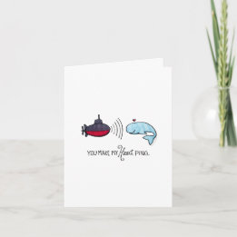 You Make My Heart Ping Note Card