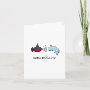 You Make My Heart Ping Note Card