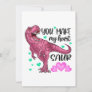 You Make My Heart Saur Dinosaur Valentine's Day Holiday Card