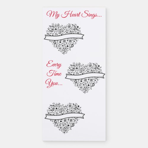You Make My Heart Sing Magnetic Notepad
