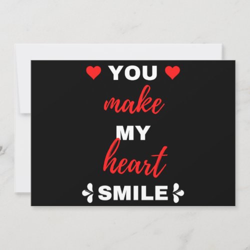 You Make My Heart Smile Holiday Card