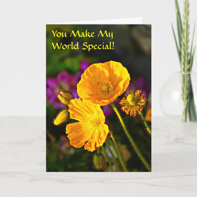 You Make My World Special-Friendship Day Card (Front)