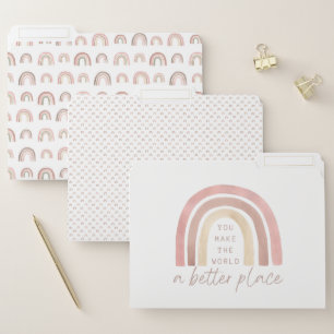 You Make The World A Better Place File Folders