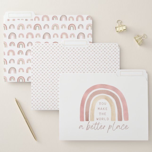 You Make The World A Better Place File Folders (Set)