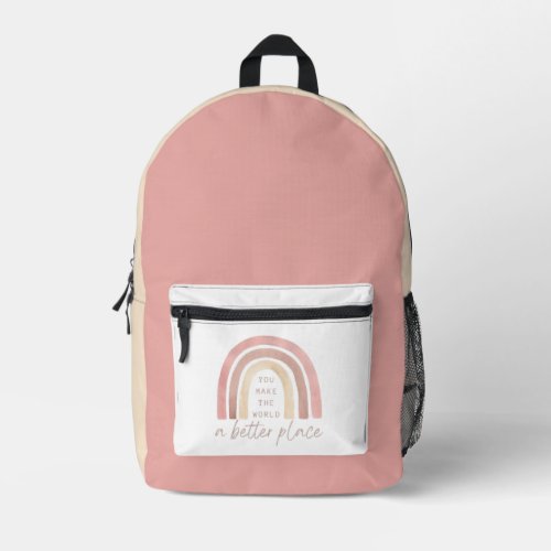 You Make The World Better Rainbow Backpack