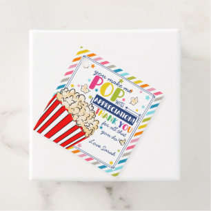 you make us pop thanks popcorn volunteer favor tags