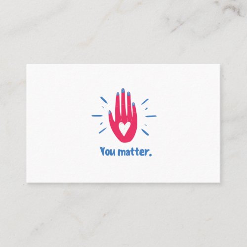You matter business card
