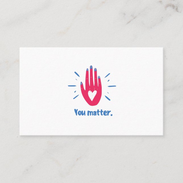 You matter business card (Front)