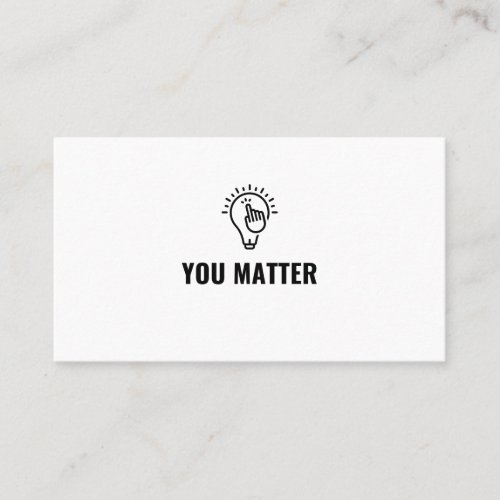 You matter business card