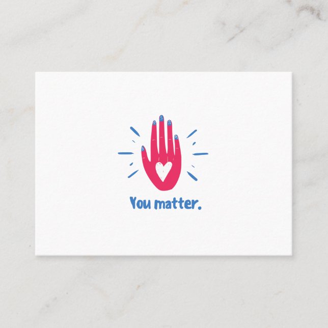 You matter business card (Front)