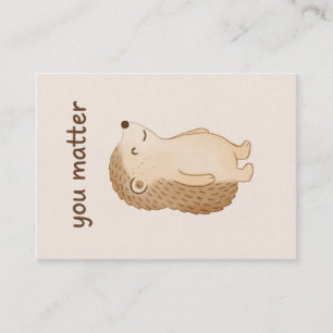 You Matter Hedgehog Mini Enclosure Card