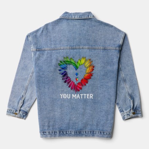 You Matter Suicide Awareness And Prevention Semico Denim Jacket