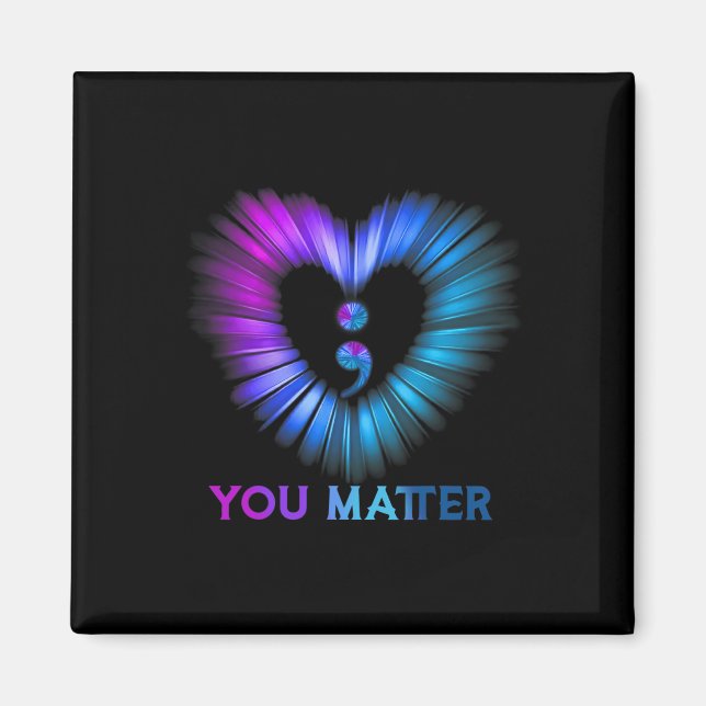 You Matter Suicide Awareness And Prevention Semico Magnet (Front)