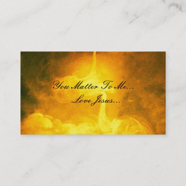 You matter to Me,Love Jesus Business Card (Front)