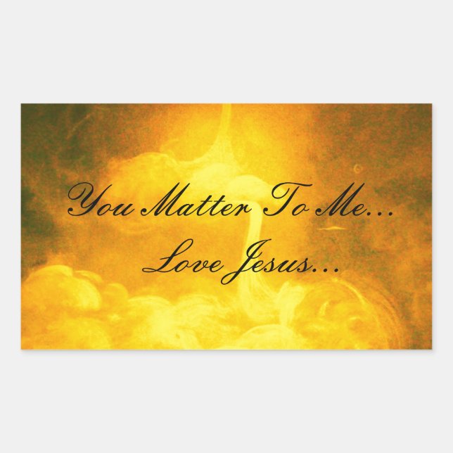 You Matter To Me Rectangular Sticker (Front)