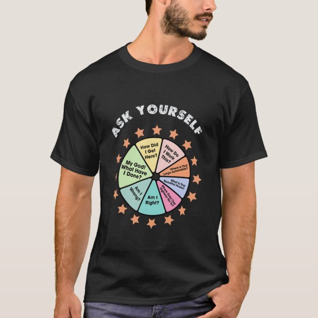 YOU MAY ASK YOURSELF T-Shirt |Talking Heads Slogan (Front)