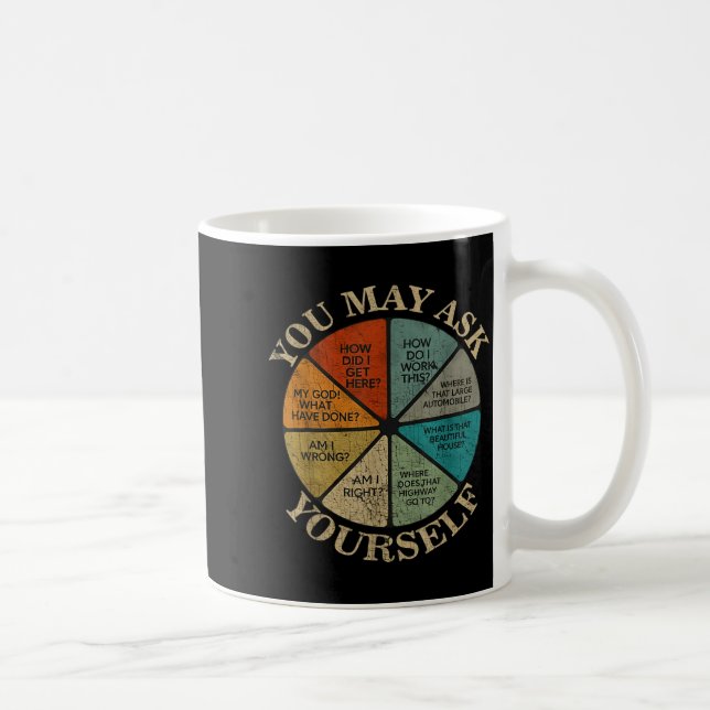 You May Ask Yourself Vintage  Coffee Mug (Right)