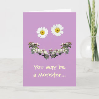 You may be a monster, but I love you! Holiday Card