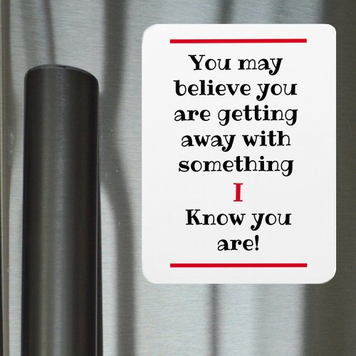 You May Believe  I Know Humorous Magnet