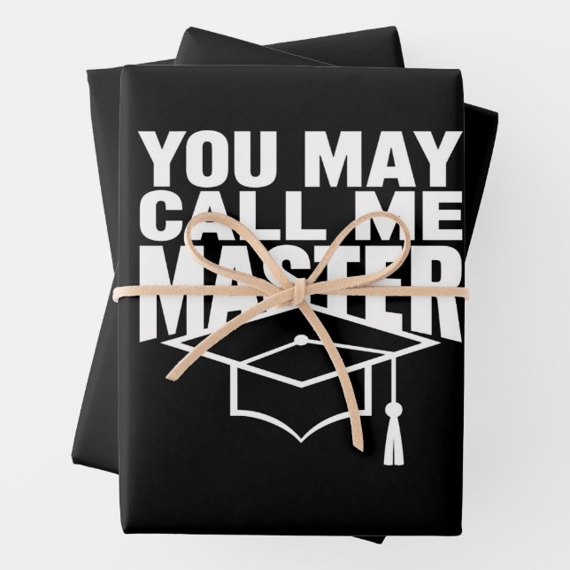 You May Call Me Master Degree Graduate 2024 Wrapping Paper Sheets (In situ)