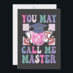 You May Call me Master Funny 2024 Graduation Gift  Save The Date<br><div class="desc">graduation, graduate, gift, birthday, disco, ball, retro, groovy, master, student, teacher</div>