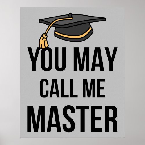 You May Call Me Master I Poster