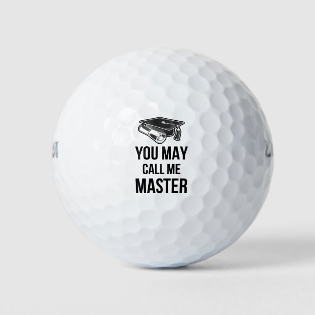 You May Call Me Master III Golf Balls (Front)
