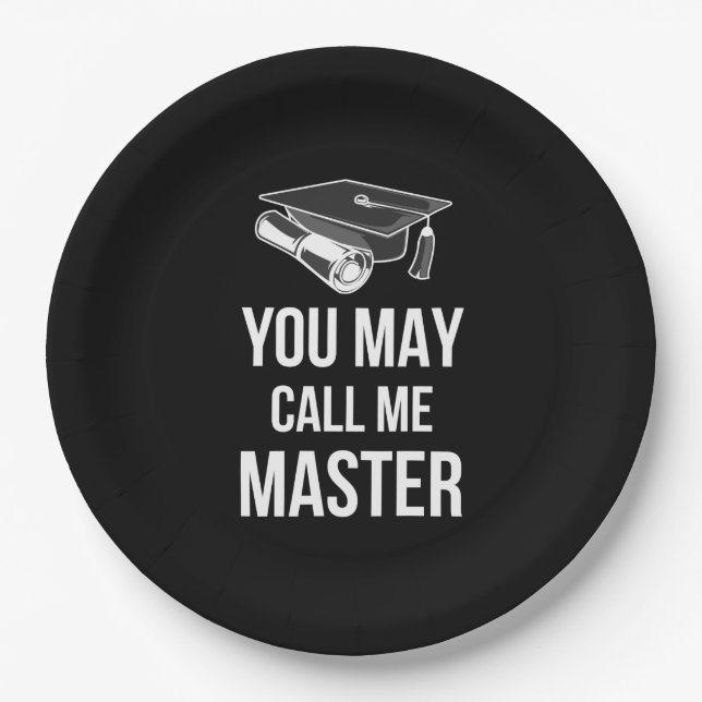 You May Call Me Master III Paper Plates (Front)