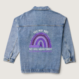 You May Not Remember But I Will Nerver Forget Alzh Denim Jacket