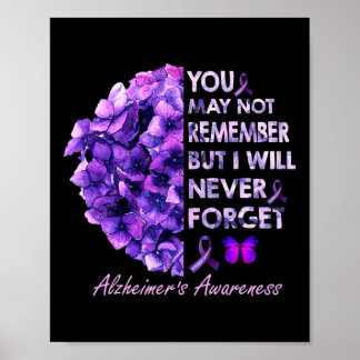 You May Not Remember But I Will Never Forget Alzhe Poster