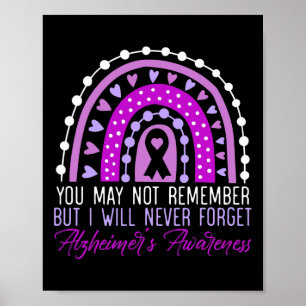 You May Not Remember But I Will Never Forget Alzhe Poster