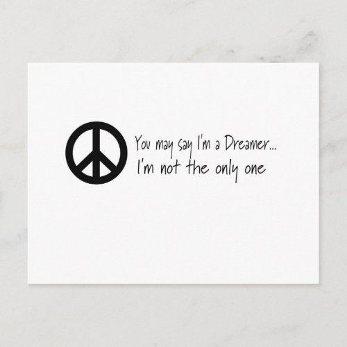 You May Say Im a Dreamer Postcard