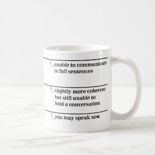 You May Speak Now Mug with Fill Lines