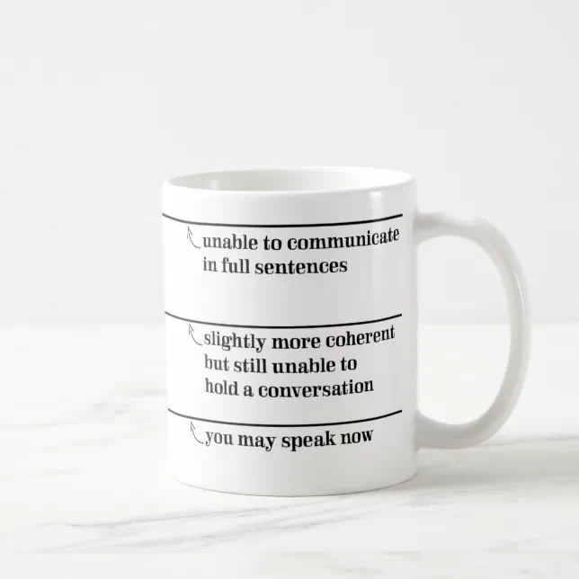 You May Speak Now Mug with Fill Lines | Zazzle