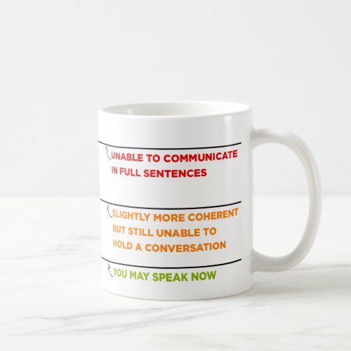 You May Speak Now Mug with Fill Lines