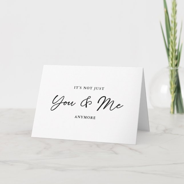 You, Me, and Baby! Surprise Pregnancy Announcement (Front)
