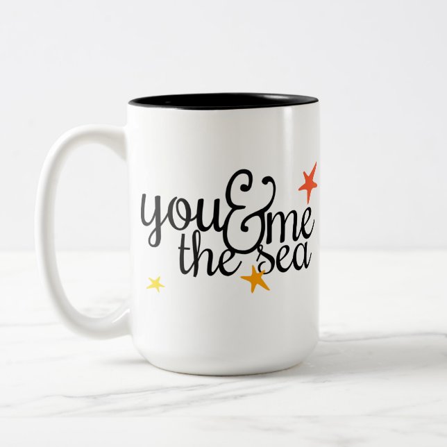 You, Me, And the Sea Coffee Mug (Left)